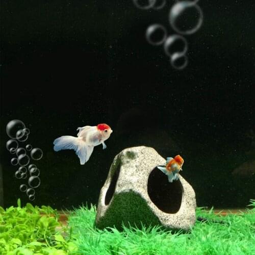 Cave Aquarium Decoration Breeding Shelter Rock Stone Fish Tank Decoration