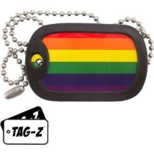 Cheap Military Dog Tag Necklace low price GAY PRIDE FLAG with a Dog Tag Silencer hot sales gay dog tags silencer