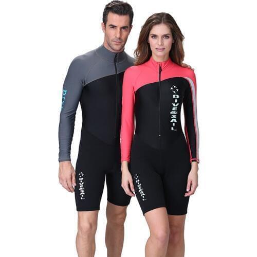 Women men Wetsuit Jumpsuits Swimwear quick dry Diving Suit UV Protection long sleeve Swimsuit Sports Sailing Surf Beach clothing