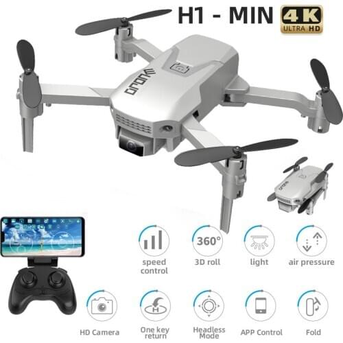 H1 Mini Professional Drone 4K HD Camera 1080P Wifi FPV Camera Drone RC Drone Altitude Hold Foldable RC Quadcopter Drone