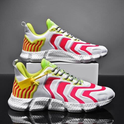 Large Size Summer Breathable Man Shoes Running Man Sport Shoes for Mens Sneakers White Man Sports Shoes Male Training GMD-0583