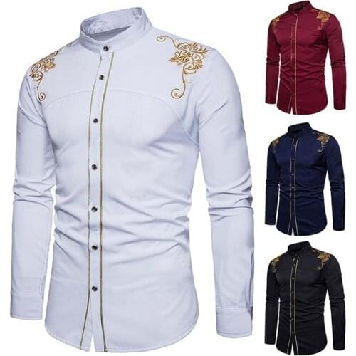 New Style Mens Shirts, Business Casual Shirts, Long-sleeved Shirts, Western Denim Shirts