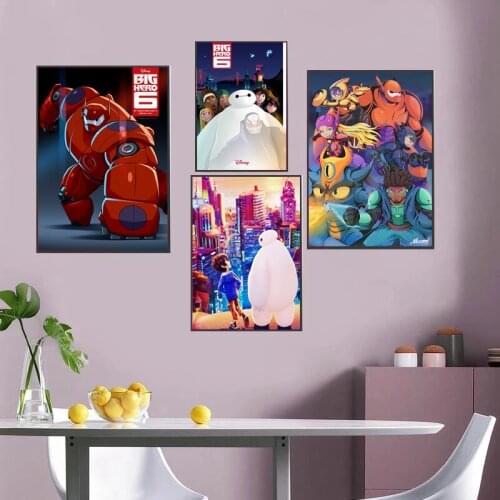 5D DIY Diamond Painting Disney Big Hero 6 Animated Big White Diamond Embroidery Full Cross Stitch Kits Mosaic Gift Home Decor