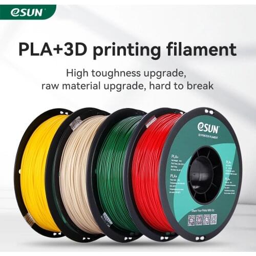 ESUN Filament PLA+ 1.75mm Dimensional Accuracy +/- 0.03mm 1KG (2.2 LBS) Spool 3D Printing Material