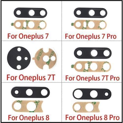 Original Back Rear Camera Glass Lens Replacement Parts For Oneplus 6 6T 7 7T 8 Pro 8T 5 5T 3 3T Nord Camera Glass Lens