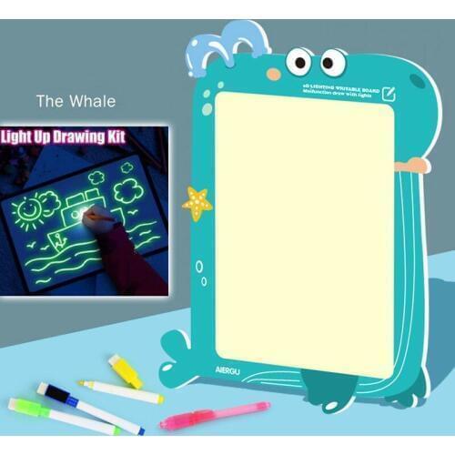 Light drawing board lamp dark childrens painting toys DIY puzzle Draw With Light 2020 boys and girls toys painting writing book