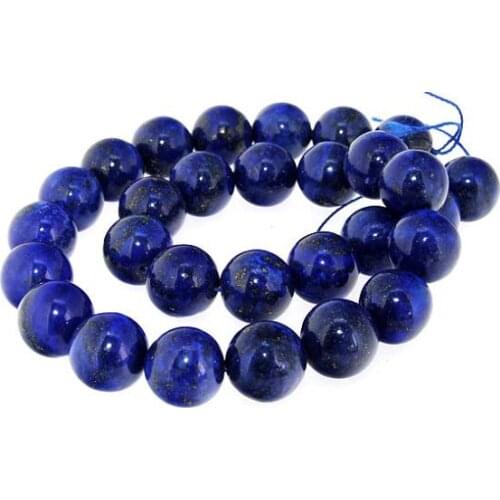 Unique Pearls jewellery Store Blue Lapis 14mm Gemstone Loose Beads One Full Strand 15'' LC3-0301