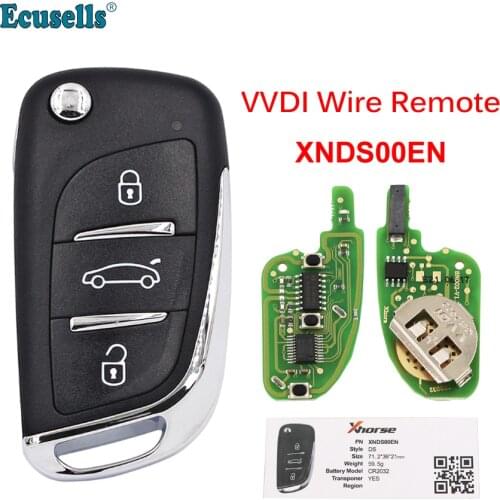 Xhorse XNDS00EN VVDI Wireless Universal Remote Car Key DS Style for VVDI2 VVDI Key Tool