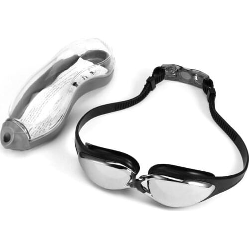 HD Waterproof Protection Swimming Plating Goggles No Leaking Professional Sports Swim Glasses Protection Case Adjustable Blue