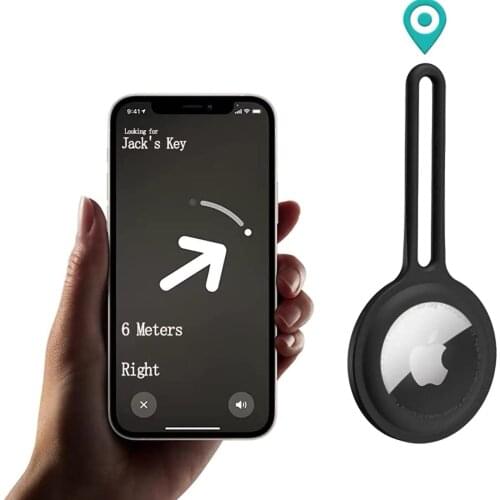 For Apple Airtags Liquid Silicone Protective Sleeve For Apple Locator Tracker Anti-Lost Device Keychain Protective Sleeve Hot