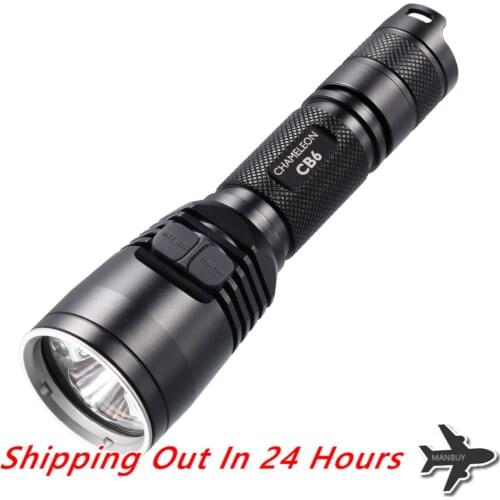 2020 Free Shipping NITECORE CB6 CG6 CR6 CI6 CU6 CREE 4xColor LED Chips Outdoor Flashlight Without 18650 Battery Waterproof Torch