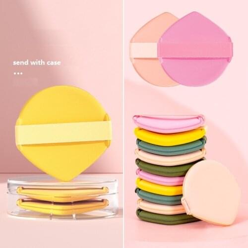 3/7pcs Practical Replaceable Foundation Puff Powder Compact Sponge Dry And Wet Use Makeup Sponge Foundation Air Cushion Puff