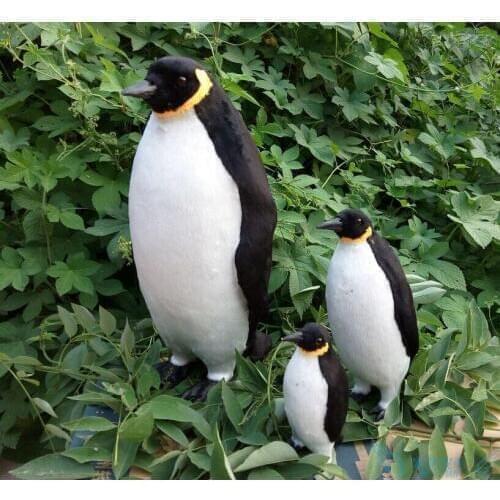 3 pieces a lot simulation penguin toys polyethylene & fur lovely penguin dols gift 121