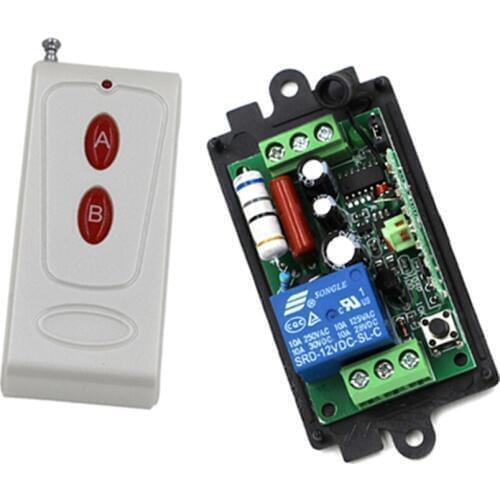 AC110V 220V 1CH RF Wireless Remote Control Switch System 1 Transmitter with 1 Receiver Smart Home Switch SKU: 5063