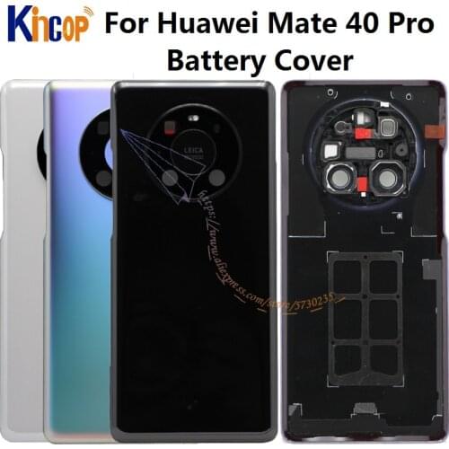 For Huawei Mate 40 Pro Battery Back Cover Rear Door Housing Case Repair Parts Assembly For Huawei Mate40 Pro NOH-NX9 Housing
