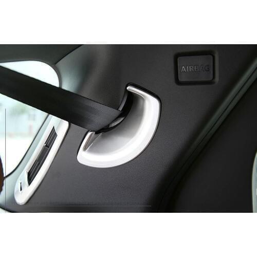 For Land Rover Discovery Sport 2015-2018 Car Accessories ABS Matte Chrome Car Rear Safety Belt Cover Tirm Sticker
