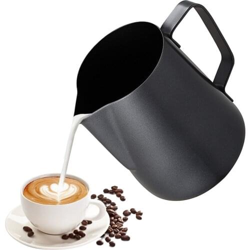 350ml Non Stick Stainless Steel Milk Frothing Pitcher Espresso Coffee Barista Craft Latte Cappuccino Cream Frothing Jug