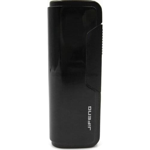 JiFeng Metal Butane Gas Lighter Single Jet Torch Flame Cigar Cigarette Tobacco Lighter Gift Box Smoking Tool Refillable Lighter