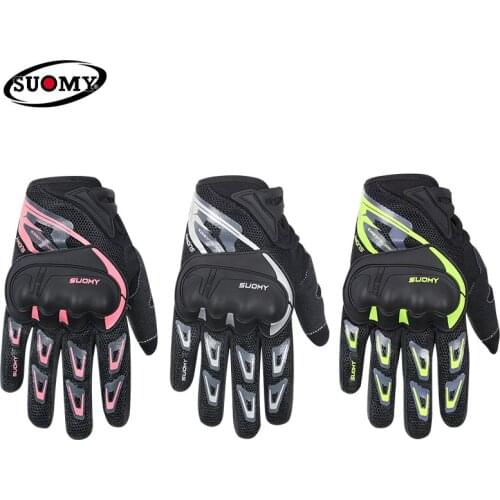 SUOMY Motorcycle Gloves Touch Screen Gloves Guantes Moto Motorbike Motorcycle Racing Riding Gloves For Motorcycle Full Finger