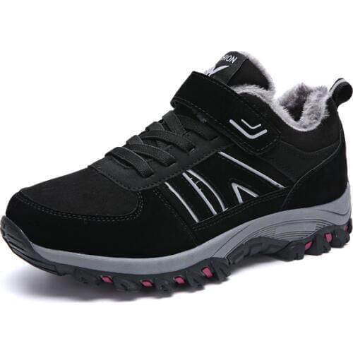 Men Snow Boots Ankle Autumn Winter Warm Outdoor Non-slip Casual Shoes Man Flats Sneakers Fashion Hook & Loop Comfortable