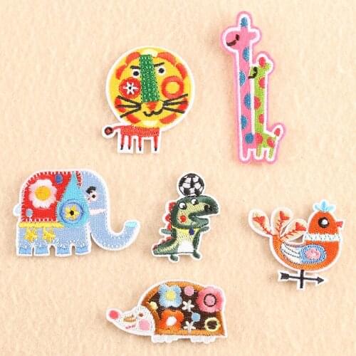 Customizable Wholesale Emboridery Label Childrens Clothing Accessories Ornament Adhesive Patch Embroidered Cloth Stickers