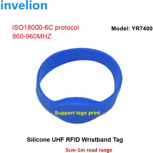 Free sample Alien H3 uhf epc triathlon sports uhf rfid silicone wristband waterproof for swimming pool timing 1m read range