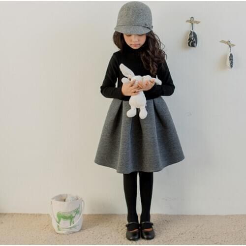 2019 winter girls dress long sleeve dresses for big kids cotton christmas clothing teenager school vestidos children size 12 14