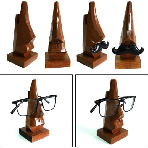 Eyeglass Spectacle Holder Stand, Sunglasses Stand Nose Shaped Glasses Holder, Eyewear Display Rack Stand Gifts