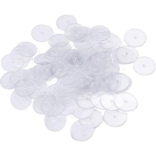200Pcs Earrings Clear Disc Pads to Stabilize Earrings Plastic Ear Anti Pain Comfort Round Discs Kit for Earrings Backs
