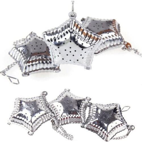 Stainless steel star Tea Leaf Strainer Herbal Spice Infuser Filter Tools tea accessories