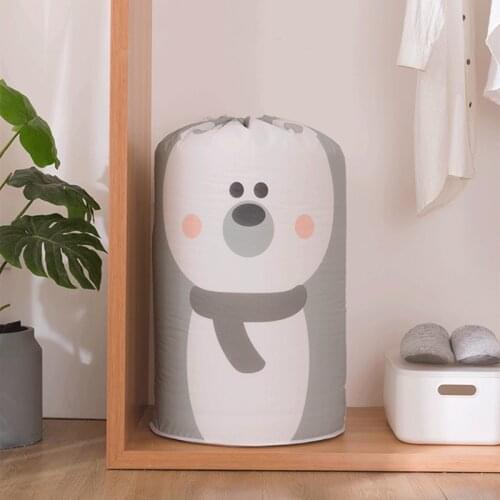 Collapsible Bear Storage Bag Toys Storage Bags Quilt Blanket Bed Cover Container Large capacity Wardrobe Clothes Organizer