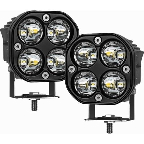 3 Inch Led Work Light Bar 12V 24V For Car Fog Lamp 4x4 Off road Motorcycle Tractors Driving Lights White Square Spotlight