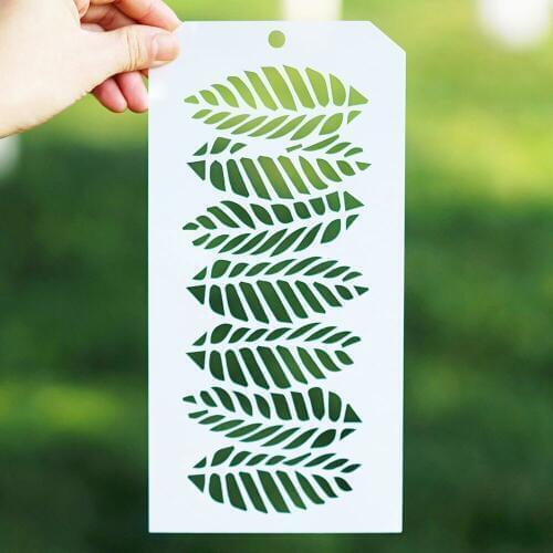 12*24 cm Leaf Stencil for Scrapbooking Painting album Paper Card Making Craft Decorative Embossing Template