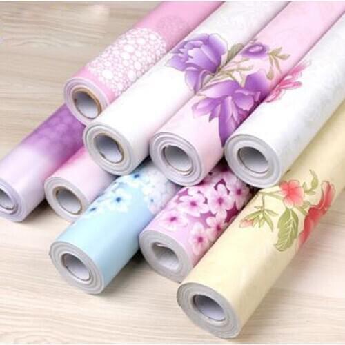 Waterproof PVC self-adhesive wallpaper wallpaper bedroom living room dormitory stickers thickening renovation wall paper 10 m