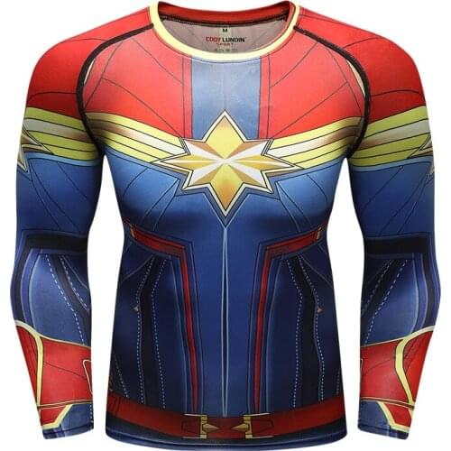 Guangzhou High Qunality Men Design Digital Sublimation Printed Tshirt Running Rash Guard