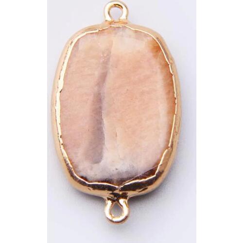 Natural pendulum agates druzy stone connector pendant necklace gems women stone pendant sunstone druzy jewelry fashion stone
