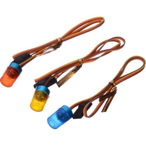 1pcs 4V-6V Ultra Bright Blue Red Orange LED Lights Flashing Rotating Light Spare Part For RC Car Accerssory