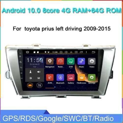 9" one din special android 10.0 car multimedia player for prius left driving 2009-2015 car audio autoradio