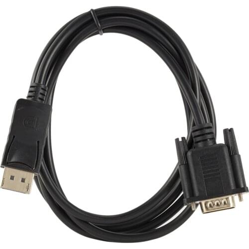 DisplayPort to VGA Adapter, DisplayPort to VGA 6 Feet Cable Male to Male Gold-Plated Cord for Lenovo, Dell, HP, ASUS etc
