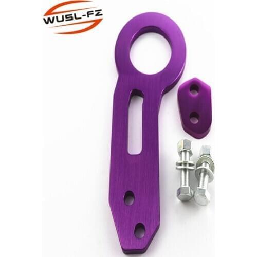 Anodized High quality Universal Billet Aluminum Racing Rear Tow Hook Towing Bars without logo
