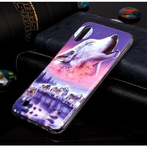 Shell Cases For cellular Samsung A10 Ferocious Wolf Soft TPU Cover sFor Samsung Galaxy estuche M10 Coques Bumper Case Fundas