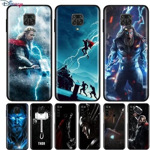 Black Silicone Cover Thor Tales Of Asgard For Xiaomi Redmi Note 10 10S 9 9S Pro Max 9T 8T 8 7 6 5 Pro 5A Phone Case