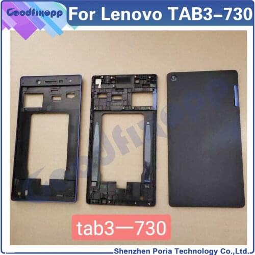 For Lenovo Tab3 7 TB3-710I 7703X 730X 710F Front Frame Battery Back Cover Middle Frame Rear Lid Rear Case Cover Repair Parts