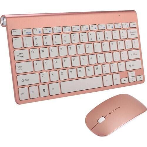 2.4Ghz Keyboard Mouse Combo Set Multimedia Wireless Keyboard and Mouse For Notebook Laptop Mac Desktop PC TV Office Supplies