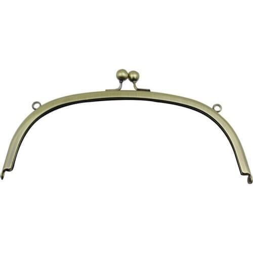 Hot Coin Bronze Metal Retro Purse Frame Kiss Clasp Lock for Clutch Bag Handbag Accessories Bag Hardware 20.5cm