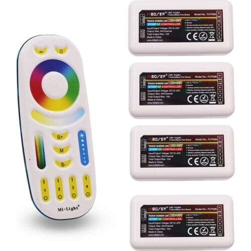 Miboxer Controller Support 2.4G Wireless Touch Remote / APP WiFi / Alexa Google Voice Control For Mi Light LED Bulb Strip Light