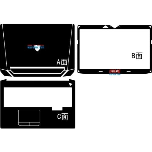 Laptop Carbon fiber Leather Sticker Skin Cover Protector for ASUS G750 G750JM G750JZ G750JX G750JS G750JH 17.3-inch