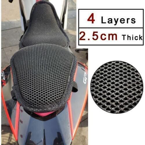 REESSOR Motorcycle seat cooling cushion Heat insulation and sun protection travel bikes Heightening and thickening Seat Cover
