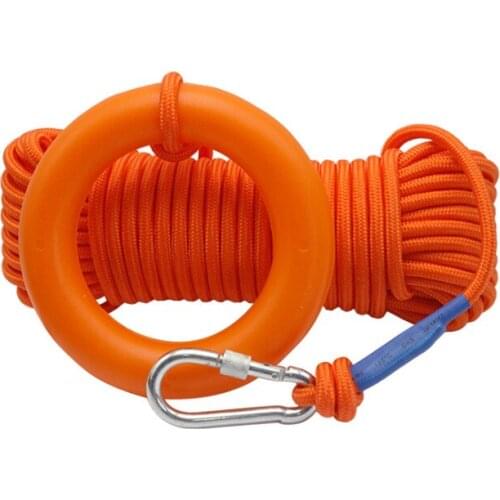 Floating rescue rope outdoor lifesaving rope floating rope snorkeling guided throwing safety rope luminous salvage rope