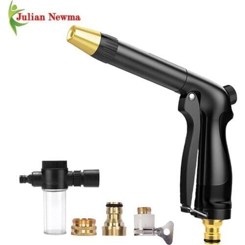 Dropship New Garden Spray Gun Hidrolavadora Foam Water Gun High-Pressure Washer Nozzle Garden Hose Sprinkler Car Cleaning Tools